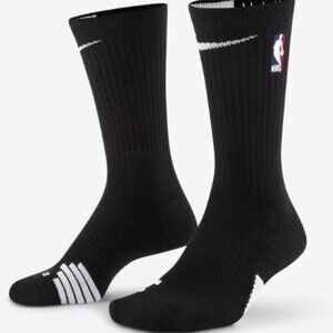 NEW! Nike Elite Dri-FIT Crew Socks NBA Basketball Black Men’s Large NWT